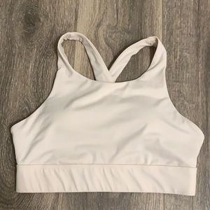 Light pink Fabletics High neck sports bra